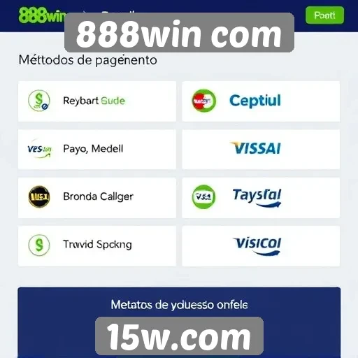 Comparação de métodos de pagamento no 888win