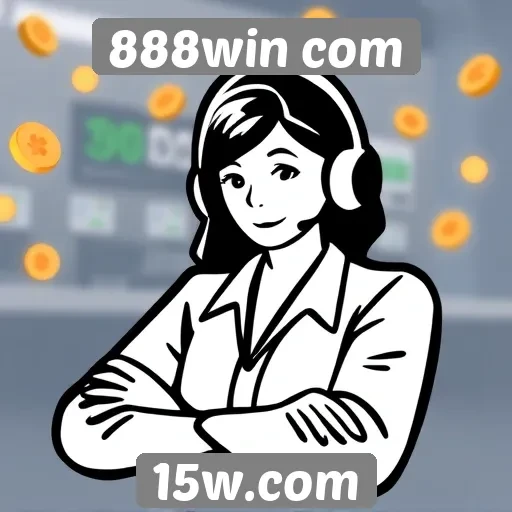 Interação do usuário com suporte ao cliente no 888win com